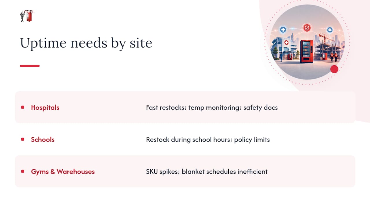 Do Hospitals, Schools and Gyms Need Different Uptime Rules? — overview diagram