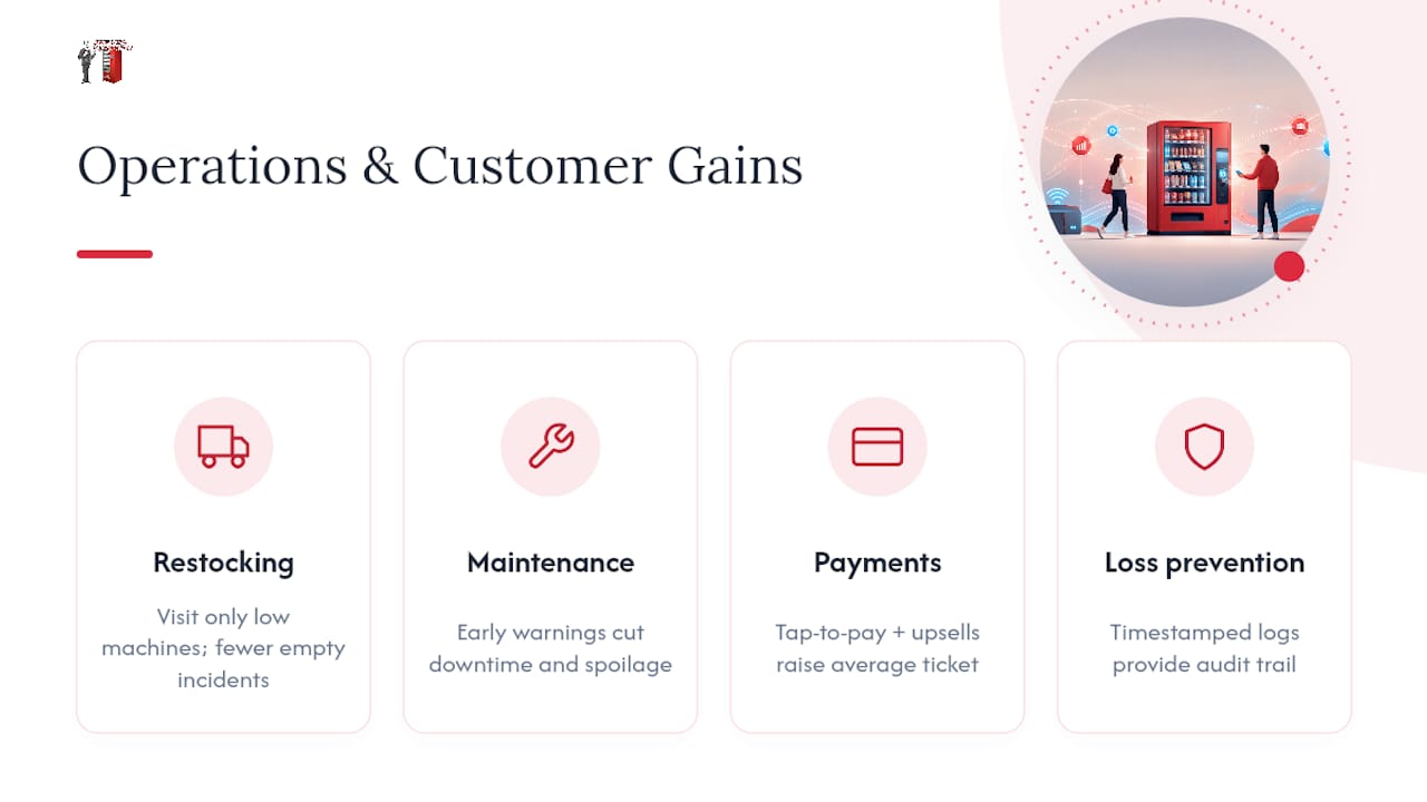 How Do These Features Improve Operations and Customer Experience? — overview diagram