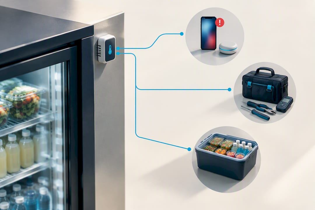 IoT refrigeration alert and response workflow