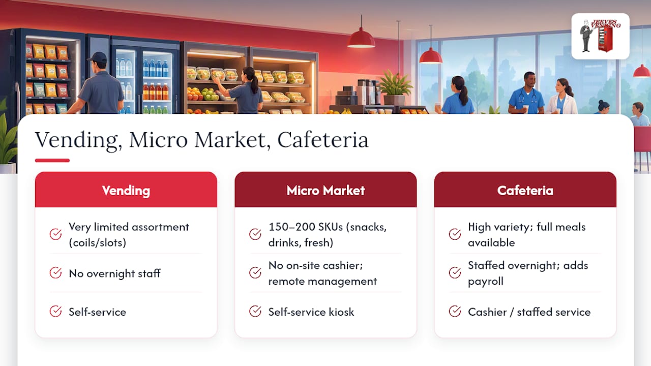 Comparison of three hospital food service models